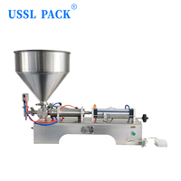LT-G1WG Automatische Pneumatische Pasta-vulmachine voor het afvullen van fruitstroop- en pindakaasflessen met instelbaar cilindervolume
