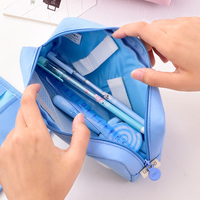 Trousse à crayons détachable Deli 66846 de haute qualité en nylon, avec petite trousse à roulettes multifonction pour stylos de bureau, idéale pour les étudiants, l'école et la maison