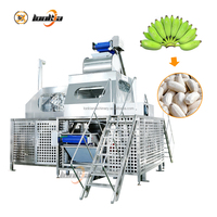 Automatische industriële bananen- en plantain-schilmachine, 5T/H, hoge efficiëntie, fruitenschilmachine, stoomschiller