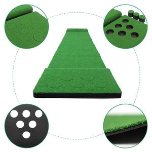 Ensemble de <span class=keywords><strong>mini</strong></span>-green de <span class=keywords><strong>golf</strong></span> d'extérieur avec logo personnalisé, 12 trous, pliable, pour la pratique du putting - Product Image 2