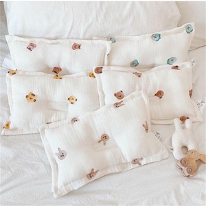 <span class=keywords><strong>Oreiller</strong></span> pour tout-petit, <span class=keywords><strong>oreiller</strong></span> carré en coton double couche, doux et respirant, <span class=keywords><strong>oreiller</strong></span> brodé en coton pour bébé de 0 à 2 ans - Product Image 1