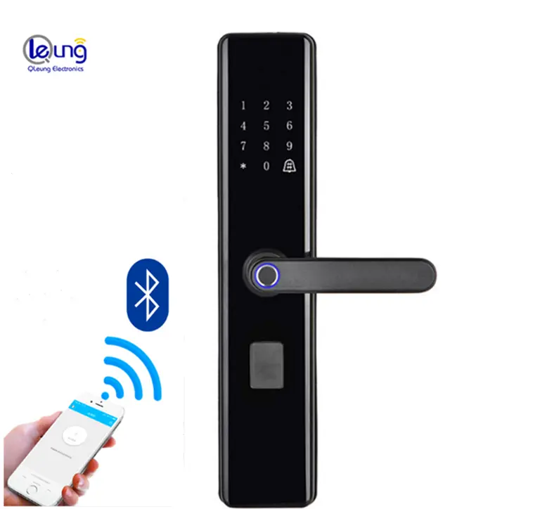 Smart Door Lock Wifi Sidik Jari Kode Sandi Kartu Aplikasi Remote Control Residence Kunci Pintu