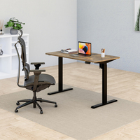 Cadre de Bureau Intelligent Électrique Réglable en Hauteur Assis-Debout, Table de Bureau à Moteur Unique, Hauteur Ajustable