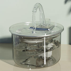 Fontaine à eau transparente pour animaux de compagnie avec filtration automatique circulante pour chiens et chats, électrique, en plastique - Product Image 3