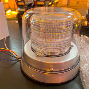 <span class=keywords><strong>Blanc</strong></span> ambre bicolore Lampe d'avertissement claire Le dôme extérieur lisse permet de protéger la lentille intérieure Base en aluminium de balise d'avertissement robuste - Product Image 1