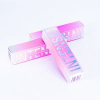 Boîte en carton argentée/dorée avec emballage UV à double insertion inversée et gaufrage pour cosmétiques, parfums et soins de la peau - Personnalisable