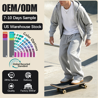 Nouveau pantalon de survêtement tendance en molleton de coton pour homme – Confortable, sans revers, coupe oversize, idéal pour le sport