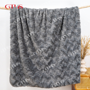 Chăn Mùa Đông Lông Xù Bán Buôn Tùy Chỉnh Chăn Ném Lông Giả Sang Trọng Màu Nâu Mềm In Hình Cho Giường Đi Văng - Product Image 4