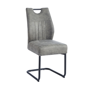 Chaise violette de chamois tan look carré en cuir <span class=keywords><strong>bouche</strong></span> véritable blanc poignée crème pas de chaise de salle à manger bleu pu - Product Image 2