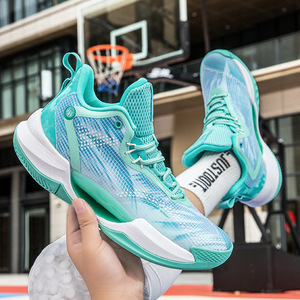 Friction Audible Youth Luminous Practical Mesh Upper EVA Midsole Rubber Outsole <strong>Basketball</strong> <strong>Shoes</strong> Men Summer New Durable Non-slip - Product Image 3