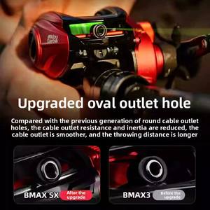 Moulinet de pêche à lancer ZGLY de haute qualité <span class=keywords><strong>Abu</strong></span> <span class=keywords><strong>Garcia</strong></span> B5 BMAX SX, bobine en métal, rapport de transmission 6.4:1, résistance maximale 8 kg, moulinet de pêche à lancer - Product Image 3