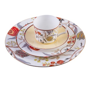 Hotel Restaurant Model Room Set Table Bone China Tableware Dinner Plate Ceramic Steak Plate Coffee suit Pastry Plate <b>Tea</b> Set - Product Image 6