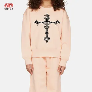 GDTEX Personnalisé Religieux Jésus Foi Chrétienne Impression CROIX Sweatshirt à capuche pour enfants Vêtements pour enfants sweatshirt pour tout-petits