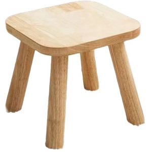 Solid <b>Wood</b> <b>Stool</b> Natural Color 1.4kg Home Use Children Adults Elderly Living Room Entryway Shoe Changing Chair - Product Image 5