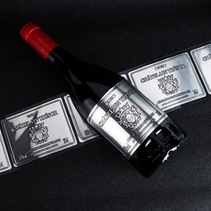 Étiquette <span class=keywords><strong>de</strong></span> vin en aluminium <span class=keywords><strong>de</strong></span> luxe personnalisée, estampage à chaud en feuille <span class=keywords><strong>d</strong></span>'or, autocollant métallisé haut <span class=keywords><strong>de</strong></span> gamme pour bouteille <span class=keywords><strong>de</strong></span> champagne, étiquette <span class=keywords><strong>d</strong></span>'emballage pour spiritueux haut <span class=keywords><strong>de</strong></span> gamme - Product Image 2