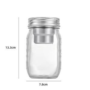 Couvre-<span class=keywords><strong>salade</strong></span> en acier inoxydable de qualité alimentaire à large ouverture avec couvercle à double spirale pour bocal Mason de 70 mm et 86 mm - Product Image 3