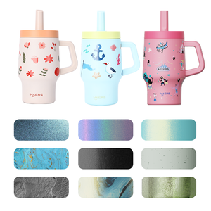 Haers Sızdırmaz Gıda Sınıfı Sevimli İzole Paslanmaz Çelik Çocuk Bardağı Sıcak ve Soğuk - Product Image 6