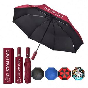 Wholesale 21 Inch 8k <b>Plastic</b> Handle Straight Umbrellas Cheap Clear Windproof Folding Umbrella for the Rain with Logo - Product Image 4