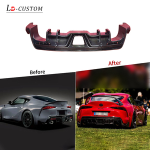 Convient pour la modification et l'amélioration de la <span class=keywords><strong>Toyota</strong></span> GR Supra A90, lèvre arrière, pare-chocs arrière et aileron arrière en fibre de carbone de style TO. - Product Image 2