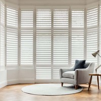 Persianas de PVC Imitación Madera Personalizadas al por Mayor, Decoración del Hogar, Persianas de Madera Impermeables y Opacas, Fabricante de Persianas de Madera