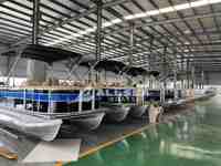 Bateaux de pêche en aluminium personnalisés de 15 à 36 pieds, bateaux à pontons en aluminium soudés à vendre