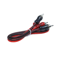 Câble RCA pour accessoires d'enceintes audio de voiture, 9 pieds, haute qualité, couleur transparente mate, prix de gros