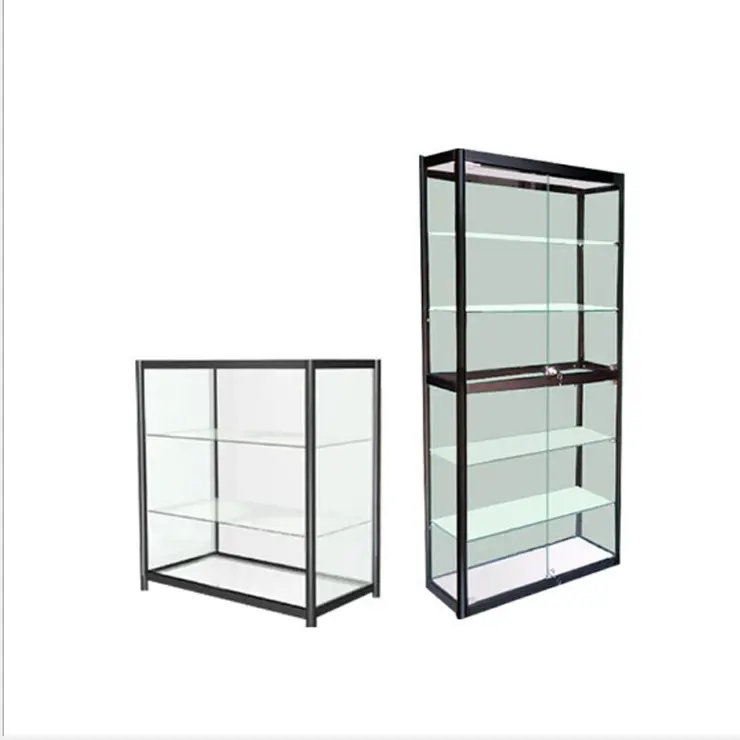 Fabricante de China precio barato personalizado decorativo de vidrio escaparate para la colección