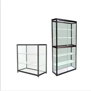 China fabrikant goedkope prijs custom home decoratieve glas showcase voor collectie