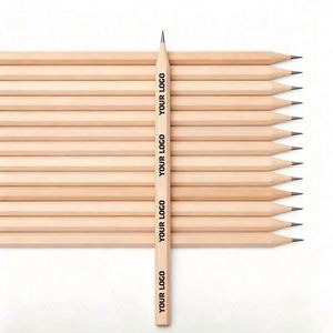 Lápices de Madera Negros al por Mayor, Sencillos, Económicos, Modernos, HB, para Regalo Escolar, Promocionales, Personalizados con Logotipo, Estándar, con Borrador - Product Image 1