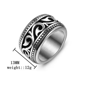 Juego de Anillos de Compromiso y Aniversario de Acero Inoxidable para Hombre y Mujer, con Caja de Anillos Variados - Product Image 2