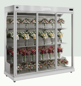 Réfrigérateur commercial refroidi par air à porte en verre avec affichage floral et congélateur à dégivrage <span class=keywords><strong>automatique</strong></span> - Product Image 6