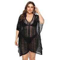 Kant Mesh Haak Hollow Out Tassel Beach Cover Up Jurk See Through Bikini Cover Up Pareo En Sarong Met 14 kleuren