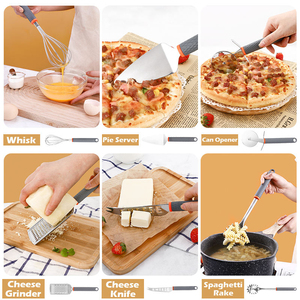 Juego de 19 Utensilios de Cocina de Acero Inoxidable Pulido Antiadherente - Product Image 6