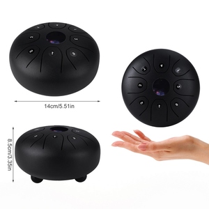 Mini tambour à langue en acier de 5.5 pouces 8 notes C-Key Handpan <span class=keywords><strong>Drum</strong></span> Instrument de percussion à tambour de poche en acier avec sac de transport de maillets - Product Image 3