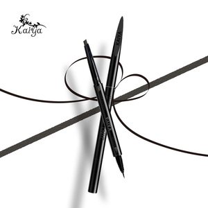 <span class=keywords><strong>Crayon</strong></span> à <span class=keywords><strong>sourcils</strong></span> noir 2 en 1, imperméable à la sueur, liquide, maquillage, Eye-Liner à Double extrémité, personnalisé - Product Image 1
