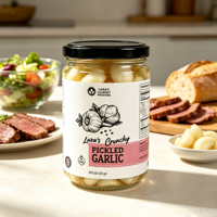 Étiquettes adhésives en vinyle imperméables imprimées sur mesure pour bocaux et bouteilles en verre |   Autocollants d'emballage pour condiments comestibles |   Personnalisable