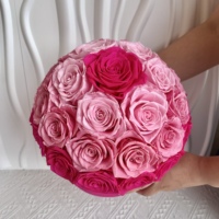 Vase en céramique Lego en travertin de Venise classique au design futuriste, centre de table avec rose éternelle, pour la Fête des Mères et la remise des diplômes