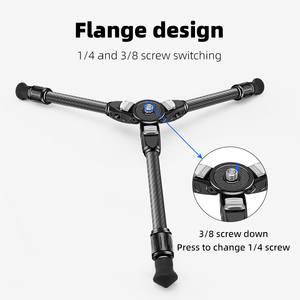 1/4 \ "tiêu chuẩn vít sợi carbon Máy tính để bàn Mini Tripod khung điện thoại cho GoPro 13 insta360 X4 DSLR Máy ảnh phụ kiện hành động - Product Image 3