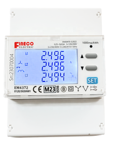 EM4372 5(65)A 3 Phase Power Analyzer Energy Meter~ 65A ~Modbus ~intelligent Kwh Meter~MID Approved EM4372 RS485 Port Energy Mete - Product Image 2