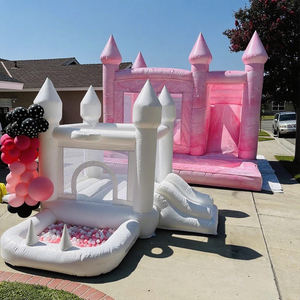 Château Gonflable Extérieur Blanc avec Souffleur – Jeux Gonflables Incluant un Bouncy Castle - Product Image 4