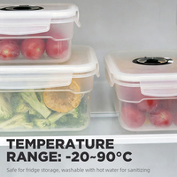 Conteneurs de stockage alimentaire sous vide en PP en gros, organisateurs de légumes pour cuisine, boîtes de congélation pour raviolis