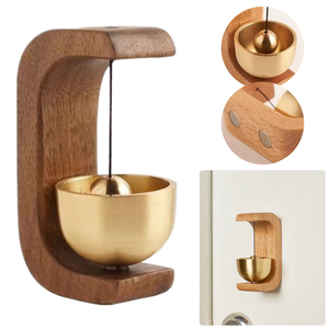 Door Wooden <b>Wind</b> <b>Chimes</b> Wireless Doorbell Entrance Door Decorative <b>Wind</b> for Home Opening Home Decoration - Product Image 5