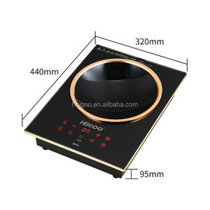 Cuiseur à induction <span class=keywords><strong>électrique</strong></span> concave <span class=keywords><strong>2500W</strong></span>, avec simple brûleur, appareil portable et en céramique <span class=keywords><strong>de</strong></span> verre - Product Image 5