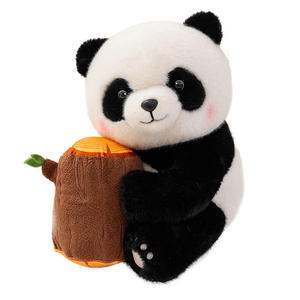 Petit oreiller en peluche chat noir et blanc, ours Boba, super doux, avec rembourrage en coton PP, jouets pour enfants, cadeaux - Product Image 2