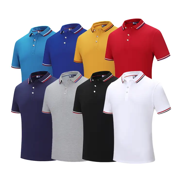 Toptan çok renkli abd tasarımcı yüksek kaliteli unisex polo t-shirt erkekler için % 100% pamuk