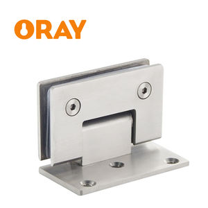 Panneau d'écran de douche mural moderne à 90 degrés en acier inoxydable 304 avec coin carré Charnière de porte en verre à cadre chromé pour salle de bain - Product Image 4