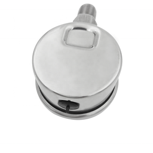 مقياس ضغط مخصص ، مقياس ضغط الجلسرين ، مقياس 50 ، من الفولاذ المقاوم للصدأ 0-10 بار ، زيت الماء والهواء - Product Image 3