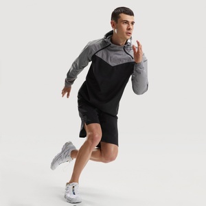 Ensemble de vêtements de sport en PVC personnalisable pour hommes, séchage rapide, idéal pour la gym et la course, respirant, design printemps, pour la perte de poids - Product Image 3