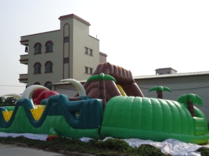 Offre Spéciale Jurassic Adventure terrain de jeu gonflable dinosaure géant dessin animé parc d'attractions gonflable sautant bonce house - Product Image 6