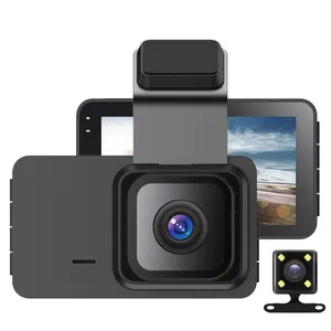 2023 New Arrival 3 Inch Front And Rear HD 1296P GPS Car Dash Cam With 24H Park Monitor For Driving Recording DVR Camera